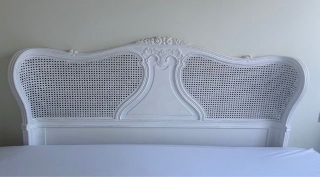 Cabecero Cama 150 Mimbre Blanco