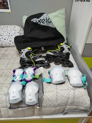 Patines en línea Oxelo con protecciones