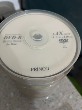 6 paquetes - DVD-R PRINCO 4.7 GB 120 min 1-4X.