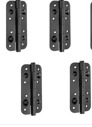 4 Bisagras Negras