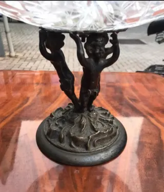 Centrotavola cristallo con arcangeli