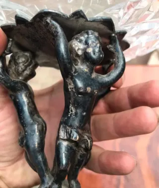 Centrotavola cristallo con arcangeli