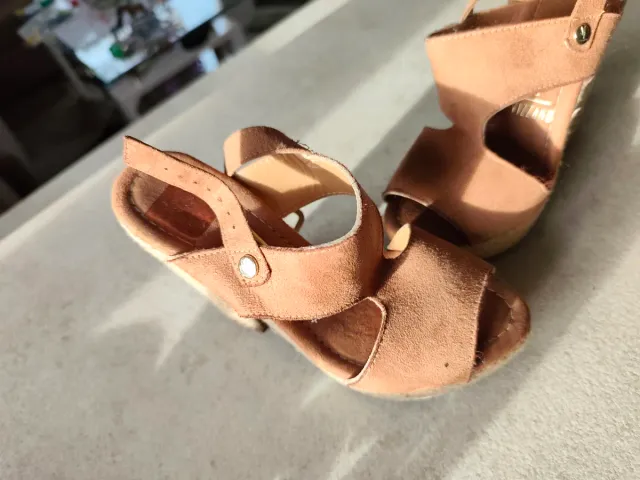 Sandalias Vizzano Plataforma Beige/Rosa