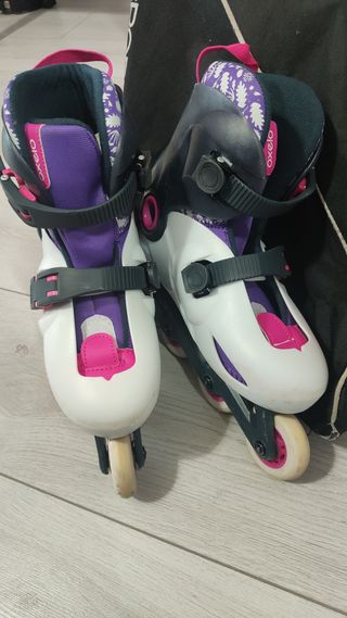 Patines en línea Oxelo infantiles morados 32-34