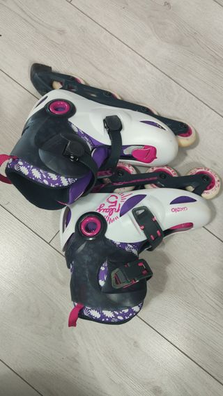 Patines en línea Oxelo infantiles morados 32-34
