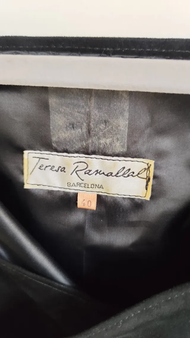 Vestito MIDI in pelle nera