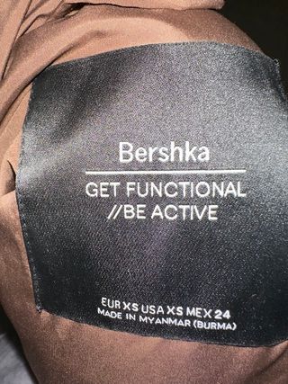 Cazadora cropped marrón cuello S