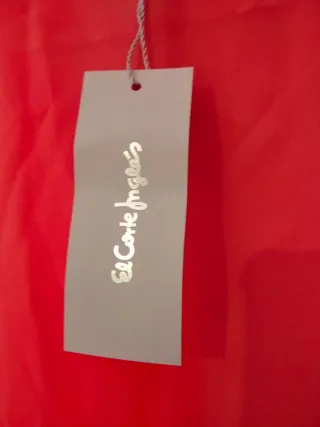 Vestido largo rosa Corte Inglés