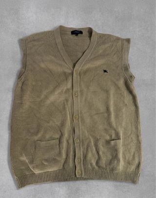 Chaleco Burberry London Beige Talla XL