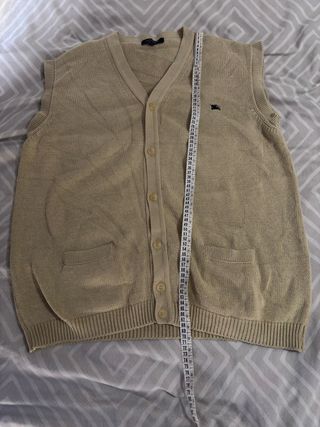 Chaleco Burberry London Beige Talla XL