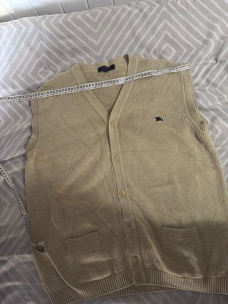 Chaleco Burberry London Beige Talla XL