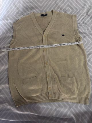 Chaleco Burberry London Beige Talla XL