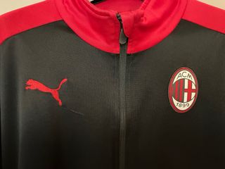 Sudadera ACM Milan Puma Negra y Roja