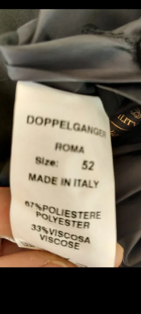 Abito uomo nero taglia 52