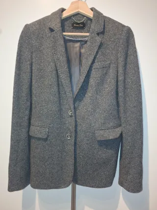 Americana Lana Massimo Dutti Mujer Talla 42