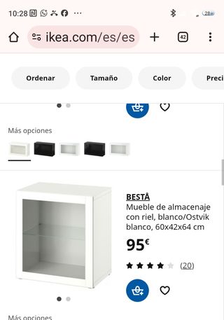 Vitrina IKEA BESTÅ Blanca