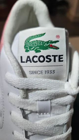 Zapatillas Lacoste Blancas y Rosas