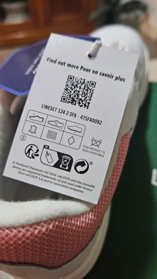 Zapatillas Lacoste Blancas y Rosas