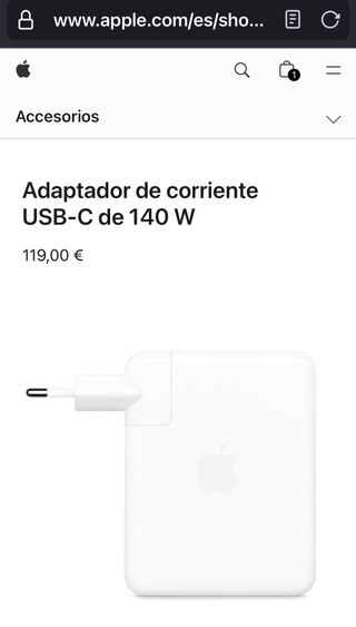 Cargador Apple MacBook 30w