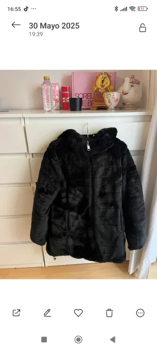 Abrigo pelo reversible T S