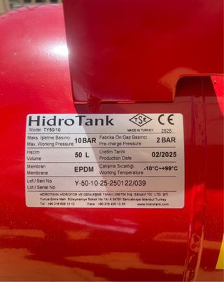 Depósito presión agua 50L – Grupo de presión