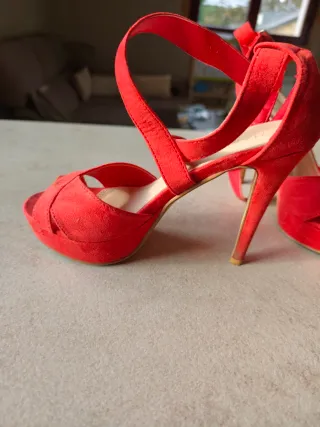 Sandalias de plataforma rojas