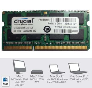 Memoria RAM 8GB (2x4GB) DDR3L-1333 SODIMM