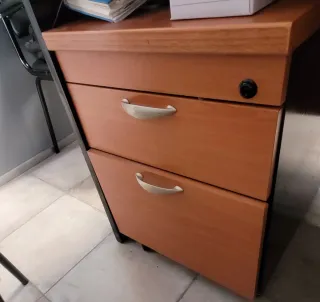 Mobile archivio 2 cassetti in legno