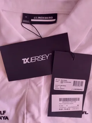 Camiseta J.Lindeberg Blanca Talla M