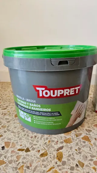 Kit masilla tapar azulejos Toupret y Beissier
