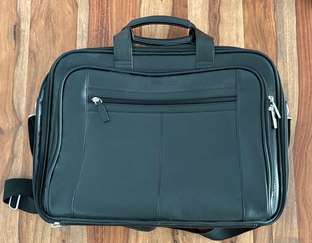 Maletín Samsonite Cuero Negro