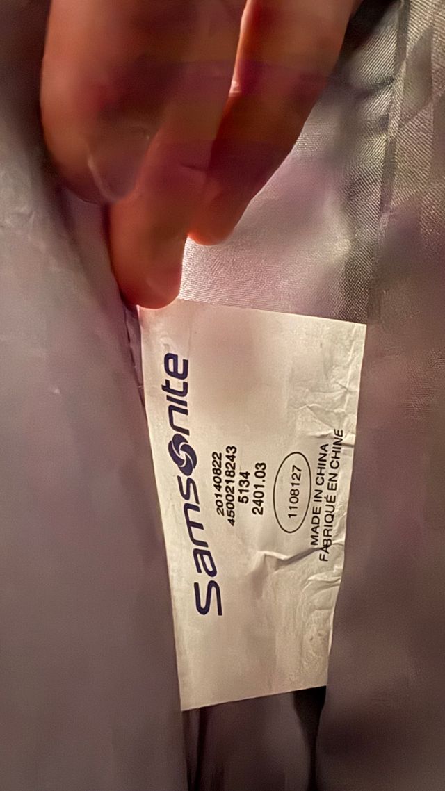 Maletín Samsonite Cuero Negro