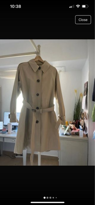 Gabardina Barbour Beige Mujer