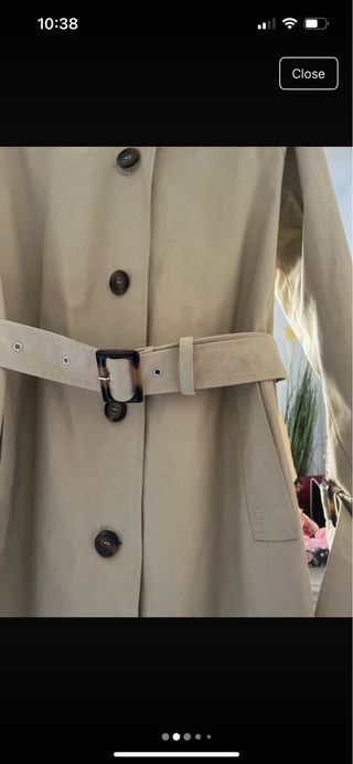 Gabardina Barbour Beige Mujer