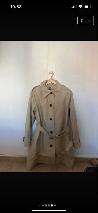 Gabardina Barbour Beige Mujer