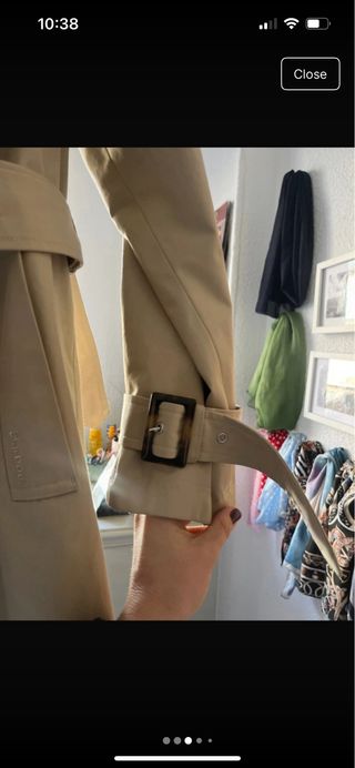 Gabardina Barbour Beige Mujer