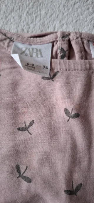 Lotto 4 magliette Zara neonata 3-9 mesi