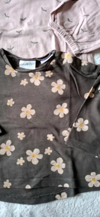 Lotto 4 magliette Zara neonata 3-9 mesi