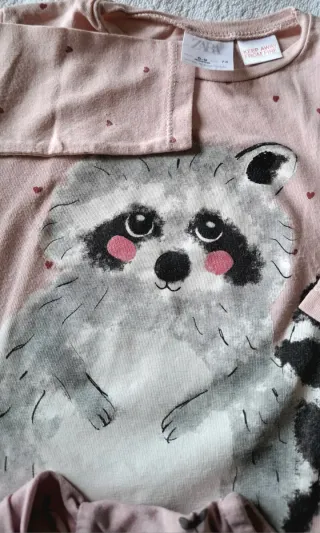 Lotto 4 magliette Zara neonata 3-9 mesi