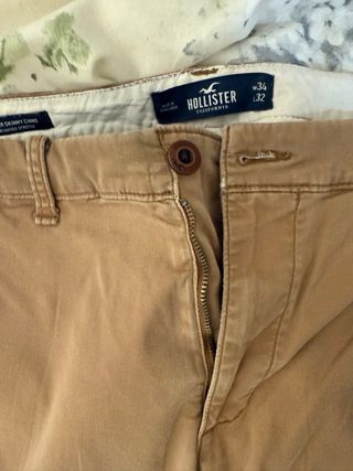 Pantalón Chino Hollister Camel W34 L32