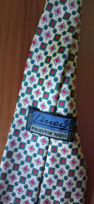 Corbata Liney Vintage Diseño Geométrico