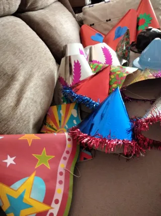 Lote Gorros Fiesta Cumpleaños