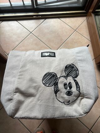 Borsa velluto Disney Mickey Mouse grande