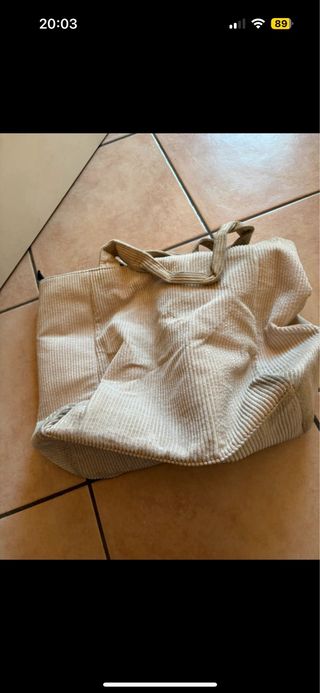 Borsa velluto Disney Mickey Mouse grande