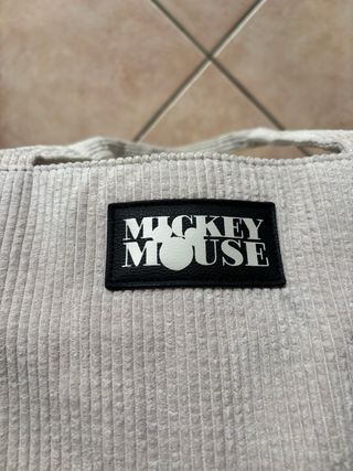 Borsa velluto Disney Mickey Mouse grande
