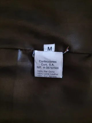 Abrigo de piel marrón mujer talla M