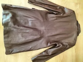 Abrigo de piel marrón mujer talla M