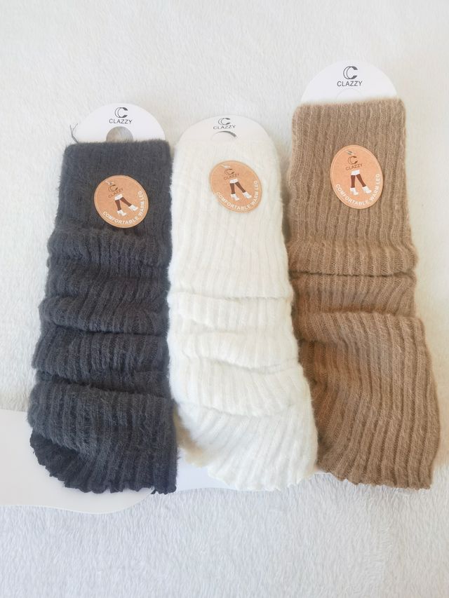 3 Pares Calentadores Lana Mujer