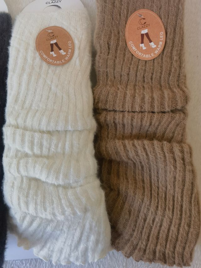 3 Pares Calentadores Lana Mujer