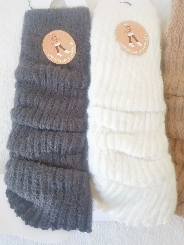 3 Pares Calentadores Lana Mujer